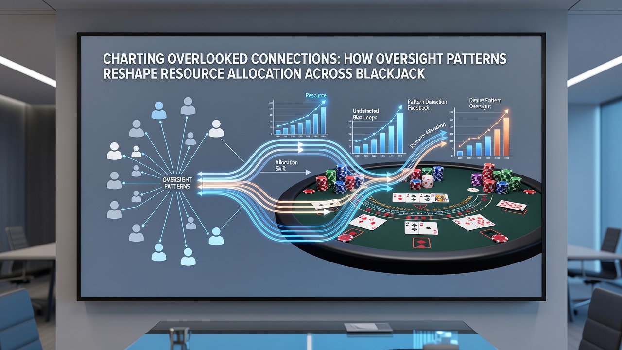 Grafische Übersicht zu Ressourcenallokation und Oversight in Blackjack-Varianten mit Tabellen und Diagrammen