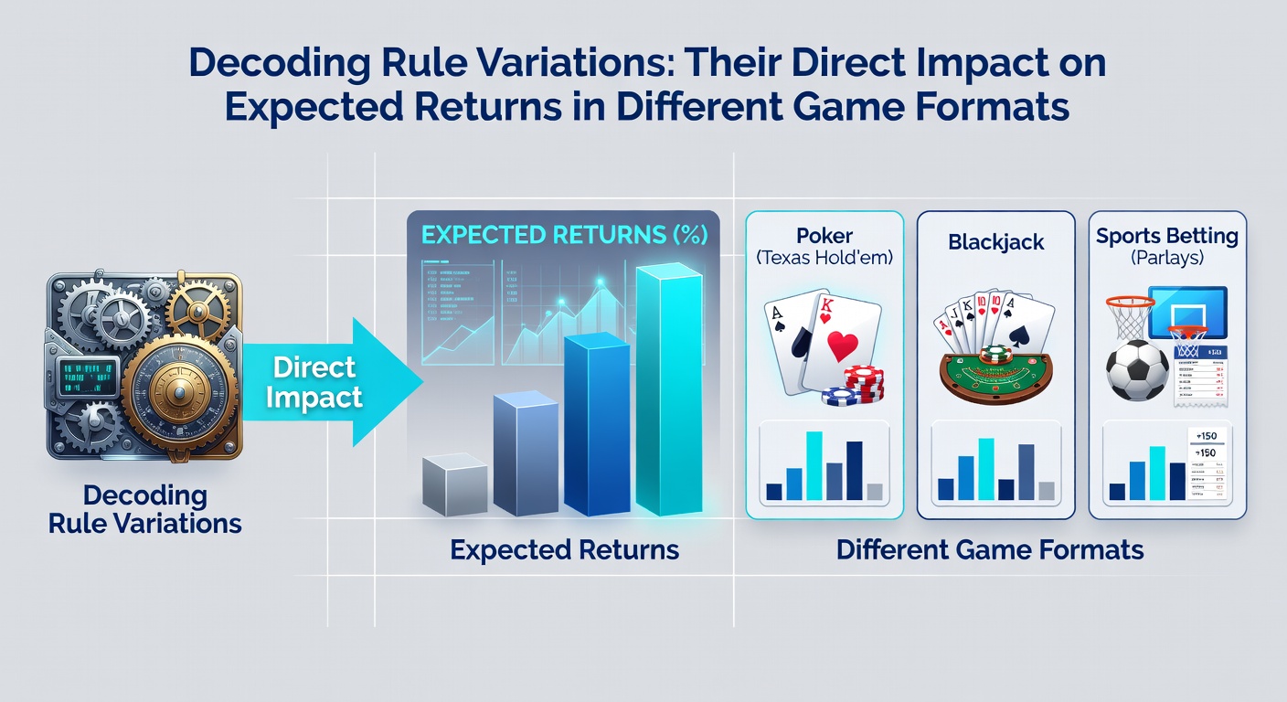 Vergleichstabelle von Regelvarianten und berechneten Renditen in Blackjack-Formaten