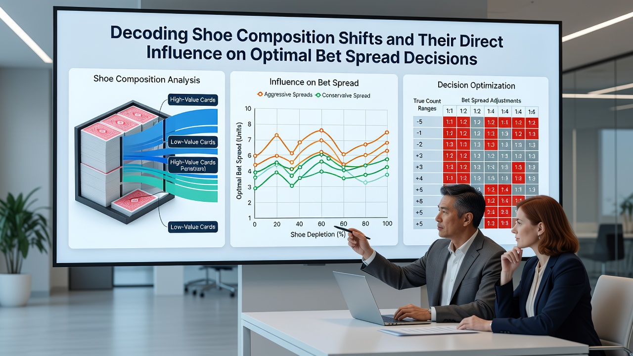 Diagramm zur Wettspreizung bei variierenden True Counts im Blackjack