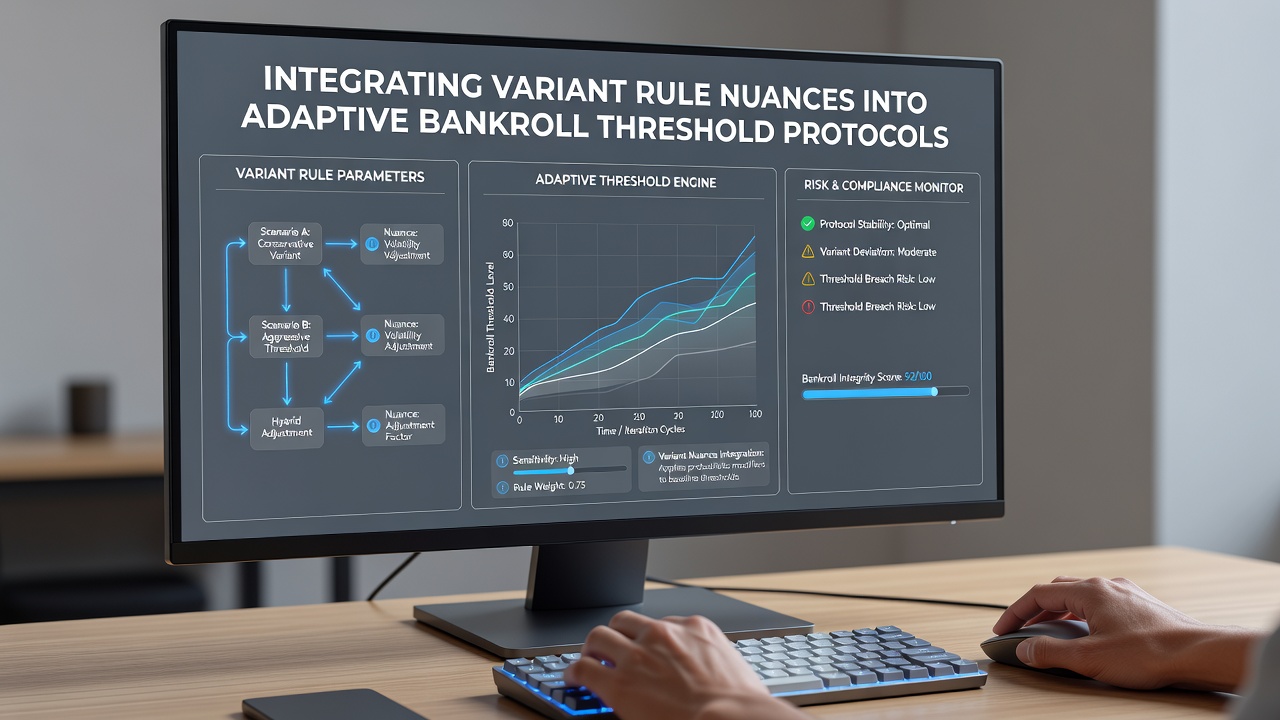 Visualisierung der Anpassung von Bankroll-Schwellenwerten bei variierenden Regeln
