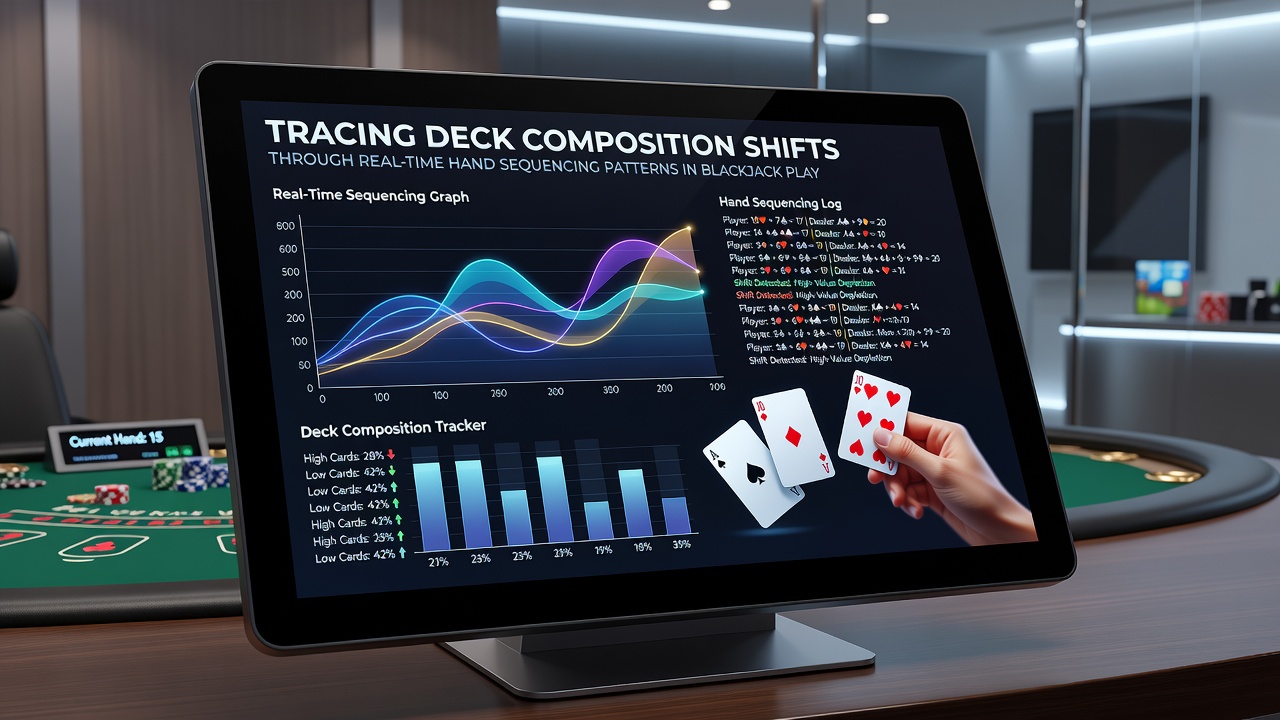Darstellung von Handsequenzen und deren Einfluss auf die Deckzusammensetzung beim Blackjack